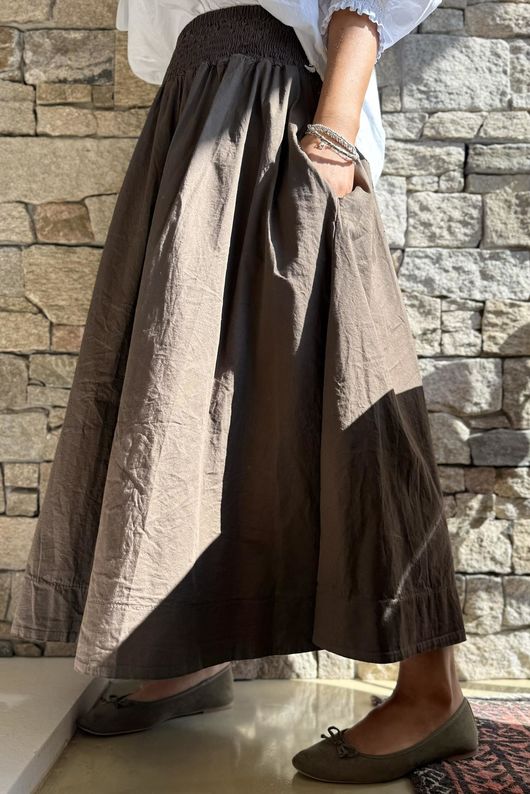 Paloma Ripley Skirt Chocolate